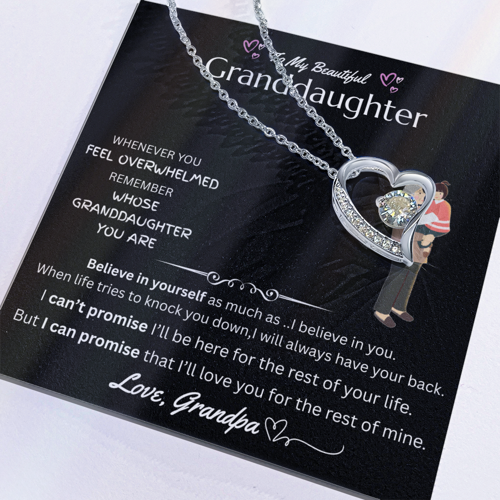 To My Beautiful Granddaughter - Forever Love Necklace - FG0038