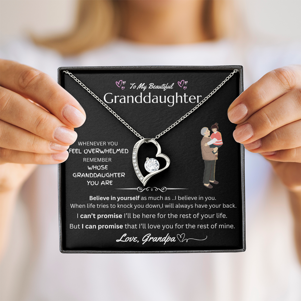 To My Beautiful Granddaughter - Forever Love Necklace - FG0038