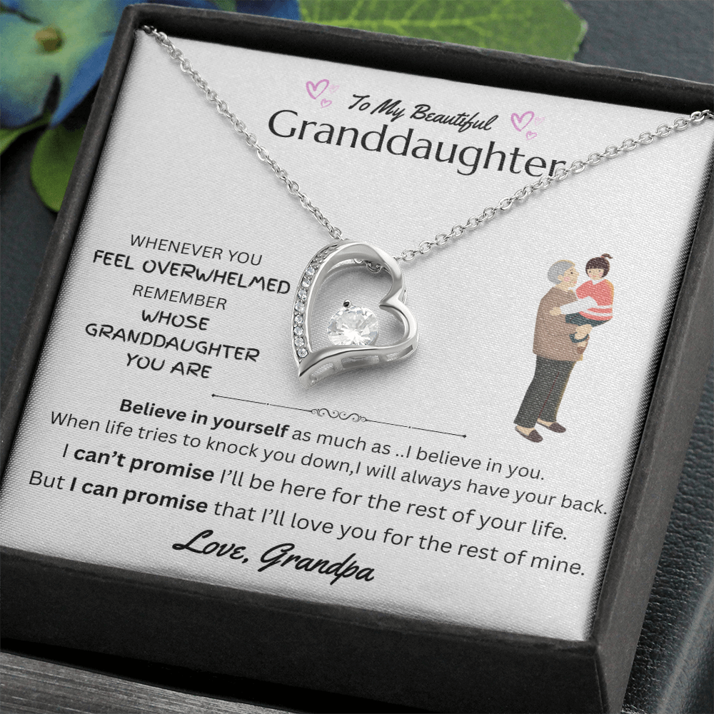 To My Beautiful Granddaughter - Forever Love Necklace - FG0049