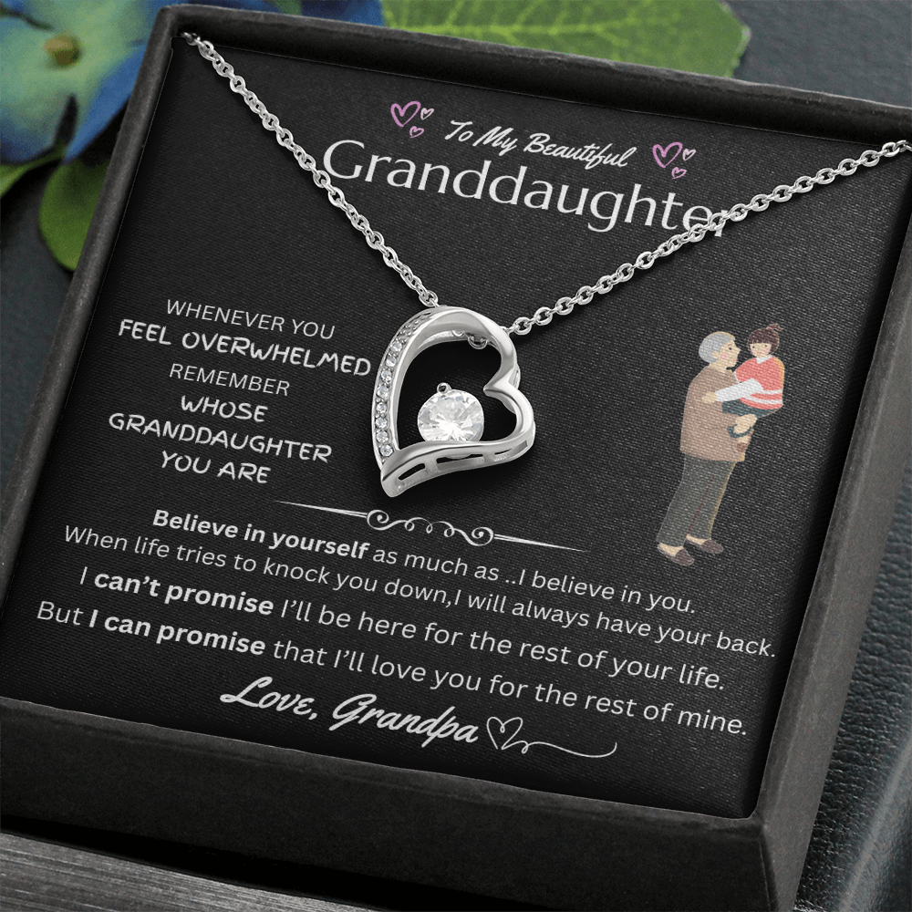 To My Beautiful Granddaughter - Forever Love Necklace - FG0038