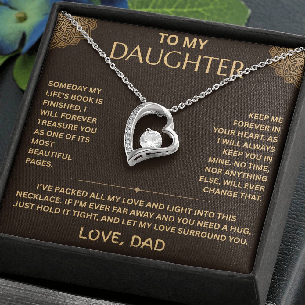 To My Daughter Necklace - Forever Love Gift Set - FG001