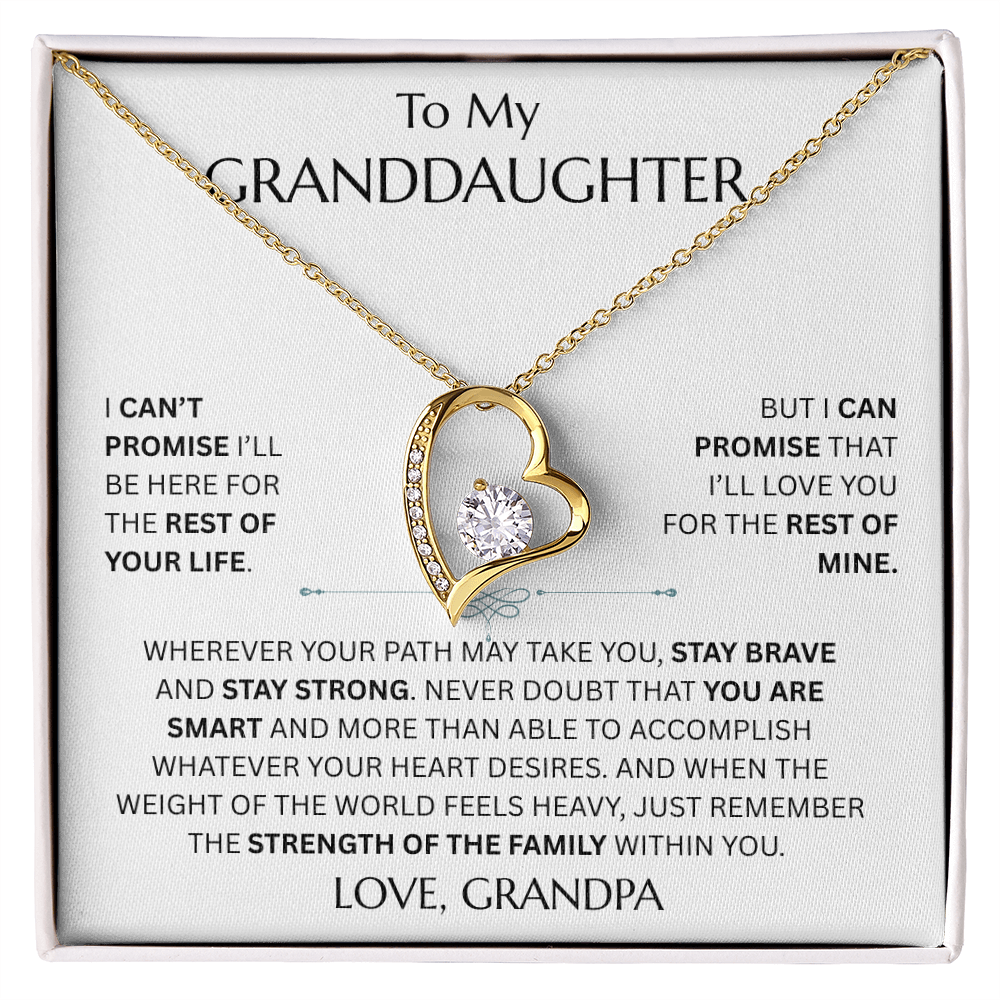 To My Granddaughter - Forever Love Necklace - FG0027