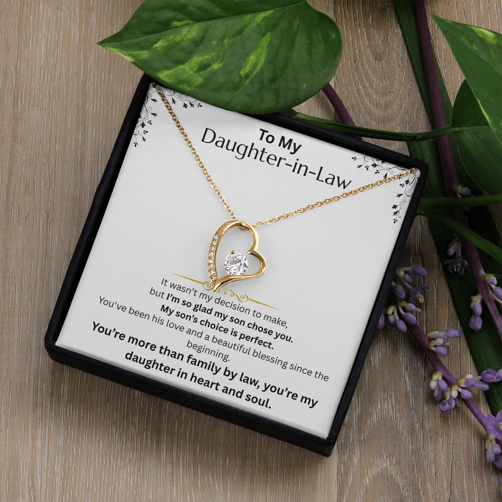 To My Daughter -in-Law - Forever Love Necklace - FG0017