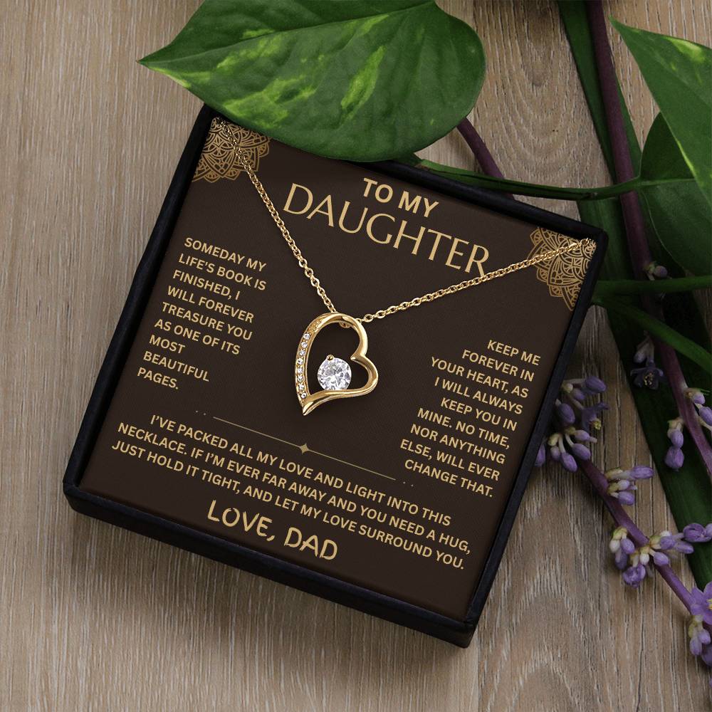 To My Daughter Necklace - Forever Love Gift Set - FG001