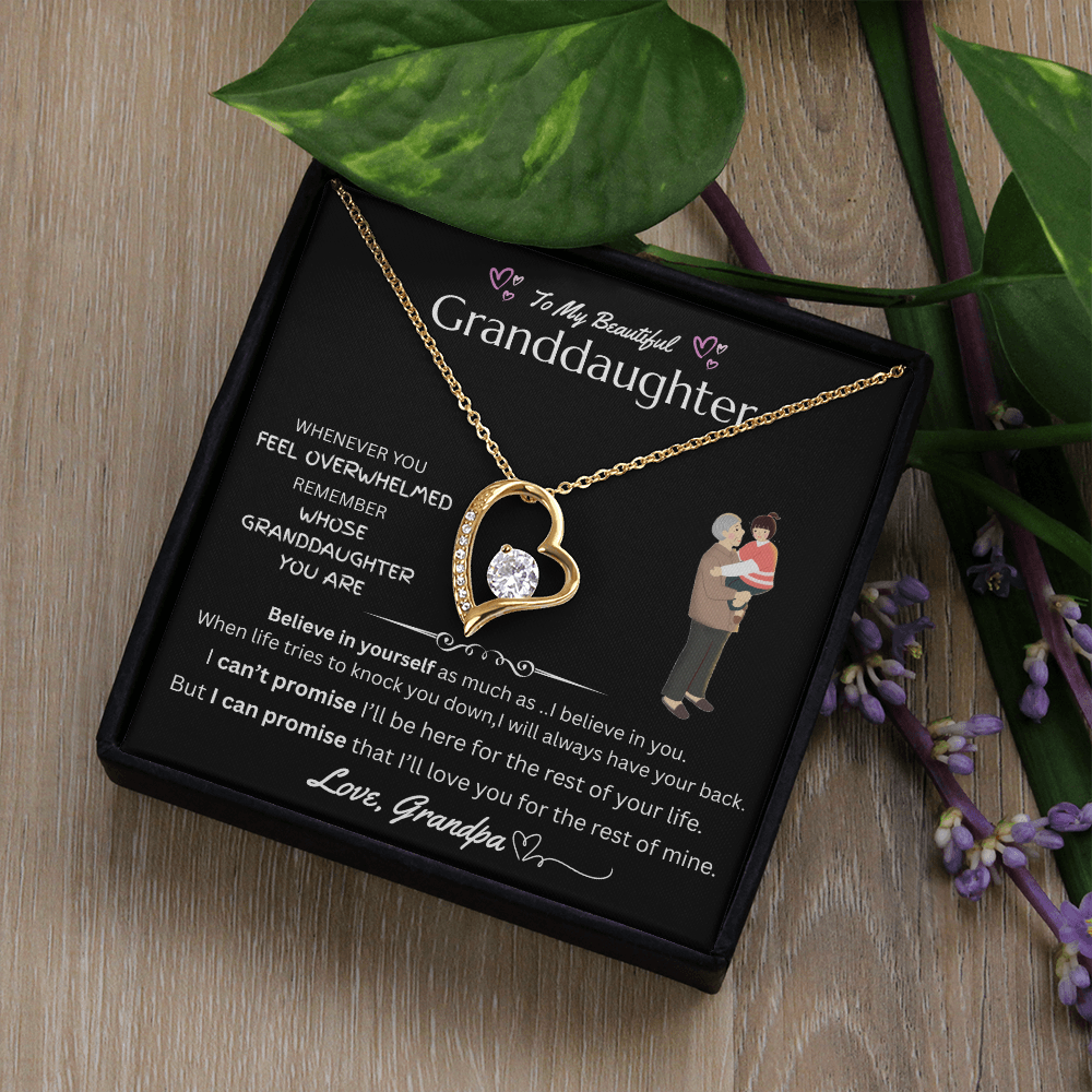 To My Beautiful Granddaughter - Forever Love Necklace - FG0038