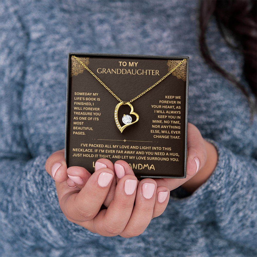 To My Granddaughter - Forever Love Necklace - FG0019