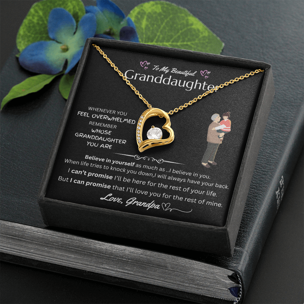 To My Beautiful Granddaughter - Forever Love Necklace - FG0038