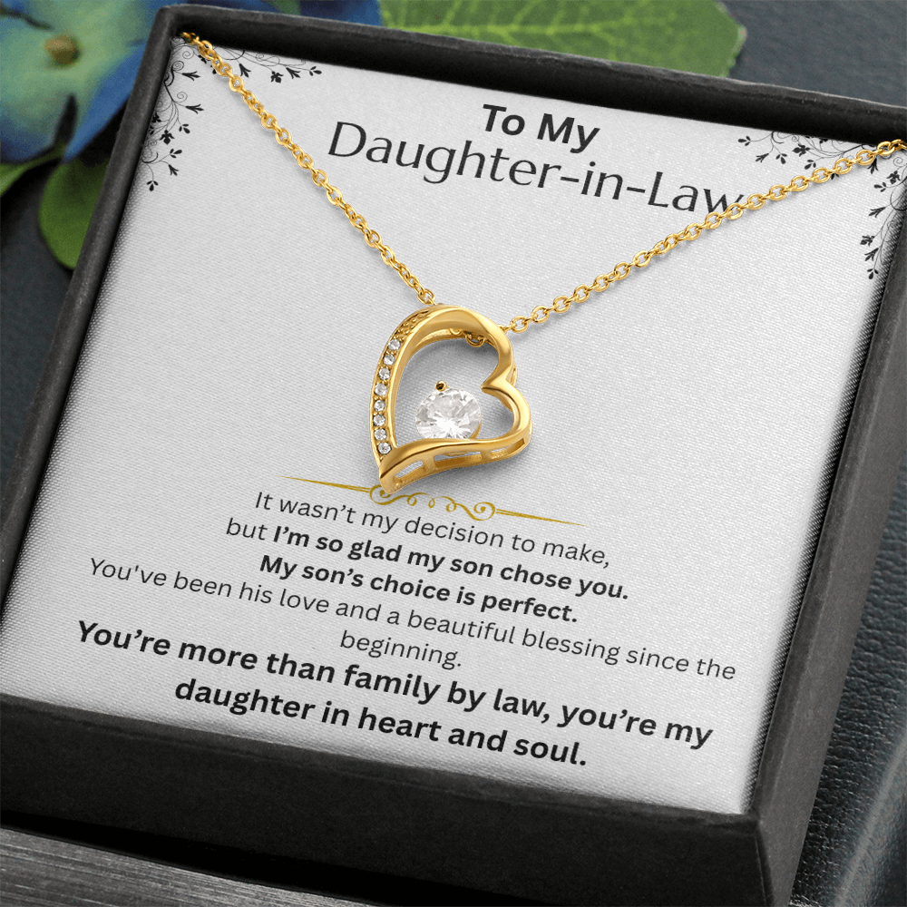 To My Daughter -in-Law - Forever Love Necklace - FG0017