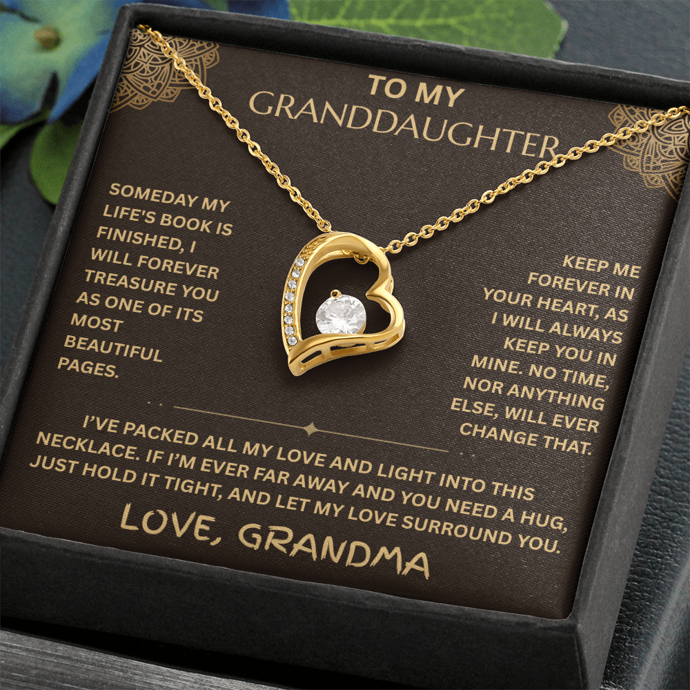 To My Granddaughter - Forever Love Necklace - FG0019