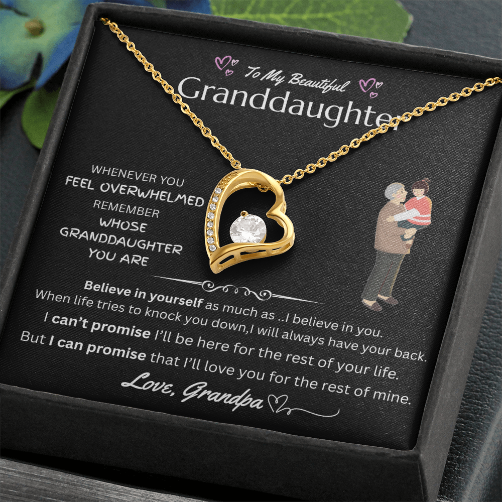 To My Beautiful Granddaughter - Forever Love Necklace - FG0038