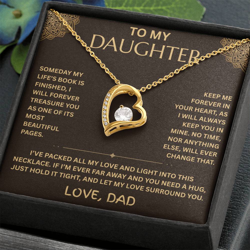 To My Daughter Necklace - Forever Love Gift Set - FG001
