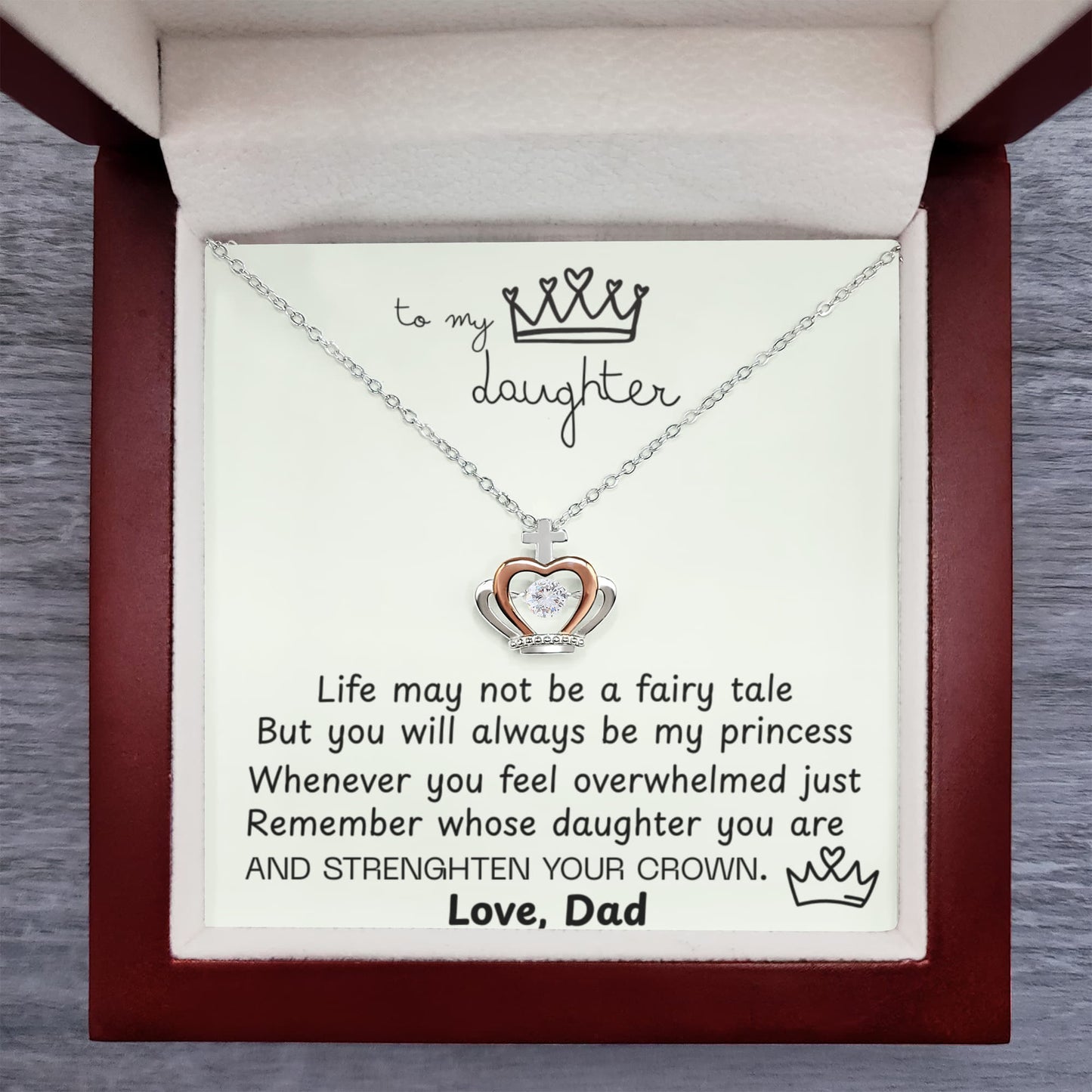 To My Daughter Princess Crown Gift Set - FG00082