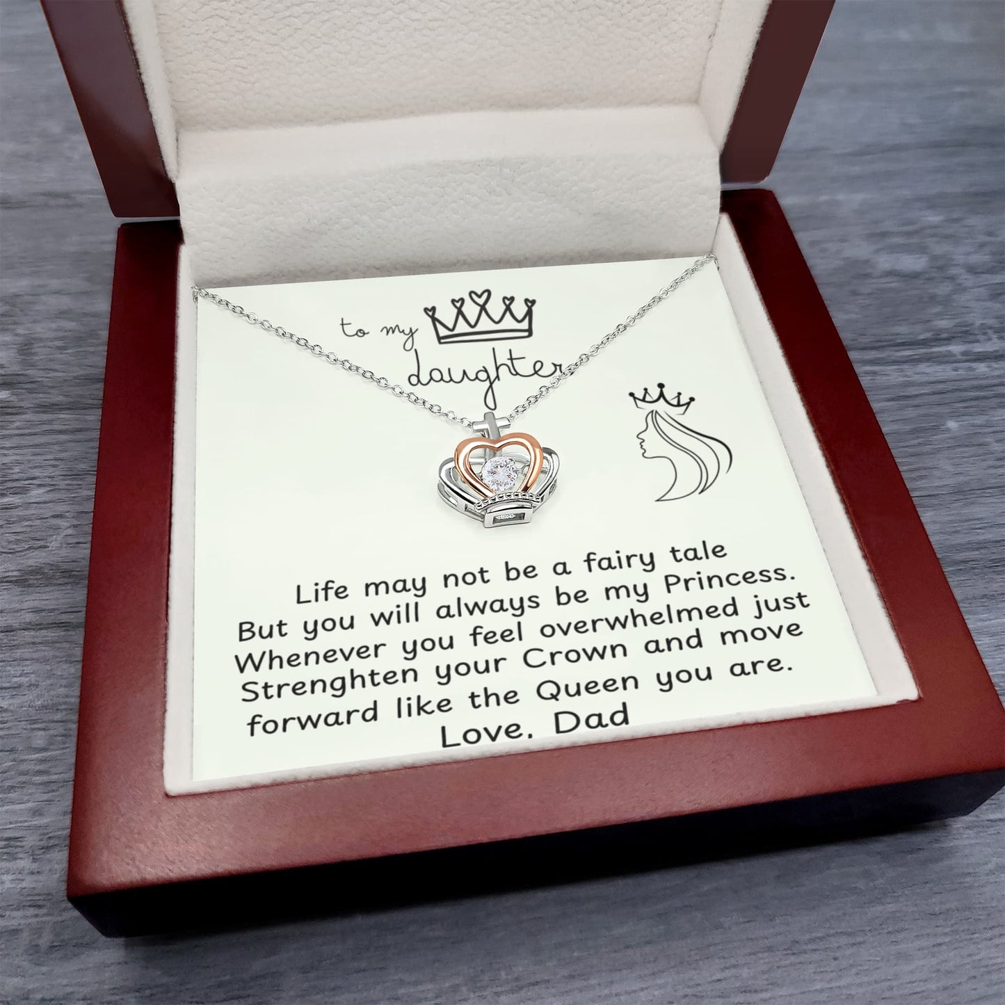 To My Daughter Princess Crown Gift Set - FG00083
