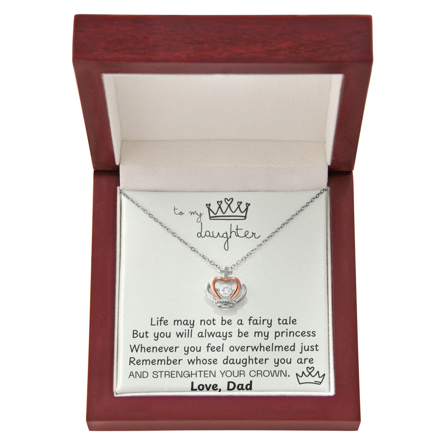 To My Daughter Princess Crown Gift Set - FG00082