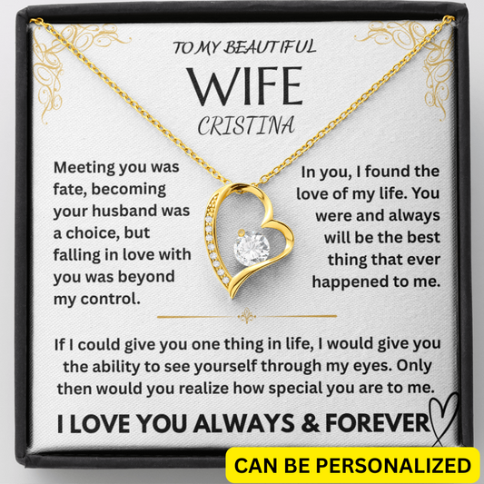 To My Wife - I Love You Forever, Personalized Gift Set - FG0066