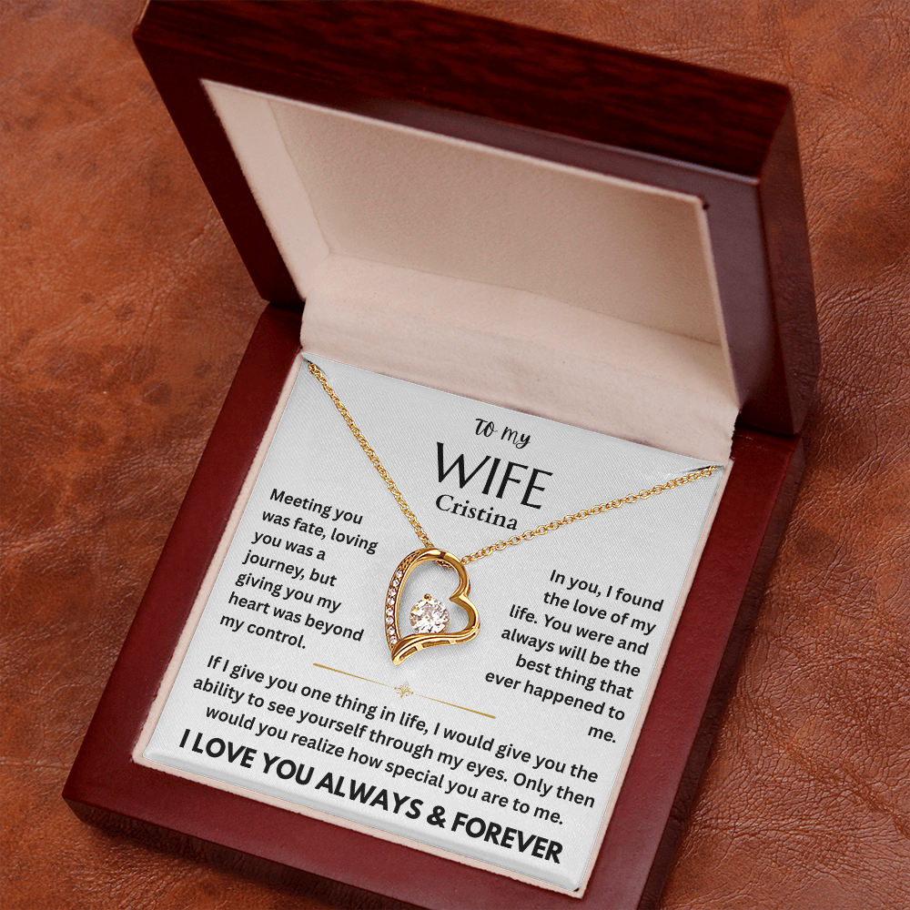 To My Wife - I Love You Forever, Personalized Gift Set - FG0068