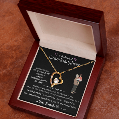 To My Beautiful Granddaughter - Forever Love Necklace - FG0038