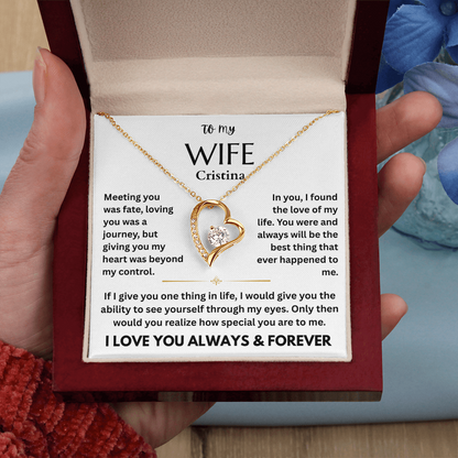 To My Wife - I Love You Forever, Personalized Gift Set - FG0068