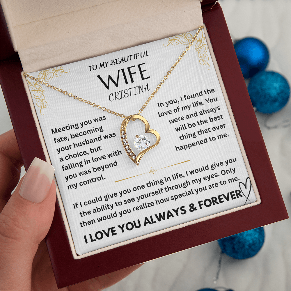 To My Wife - I Love You Forever, Personalized Gift Set - FG0066