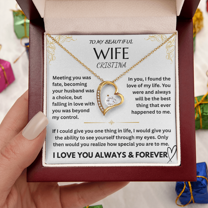 To My Wife - I Love You Forever, Personalized Gift Set - FG0066