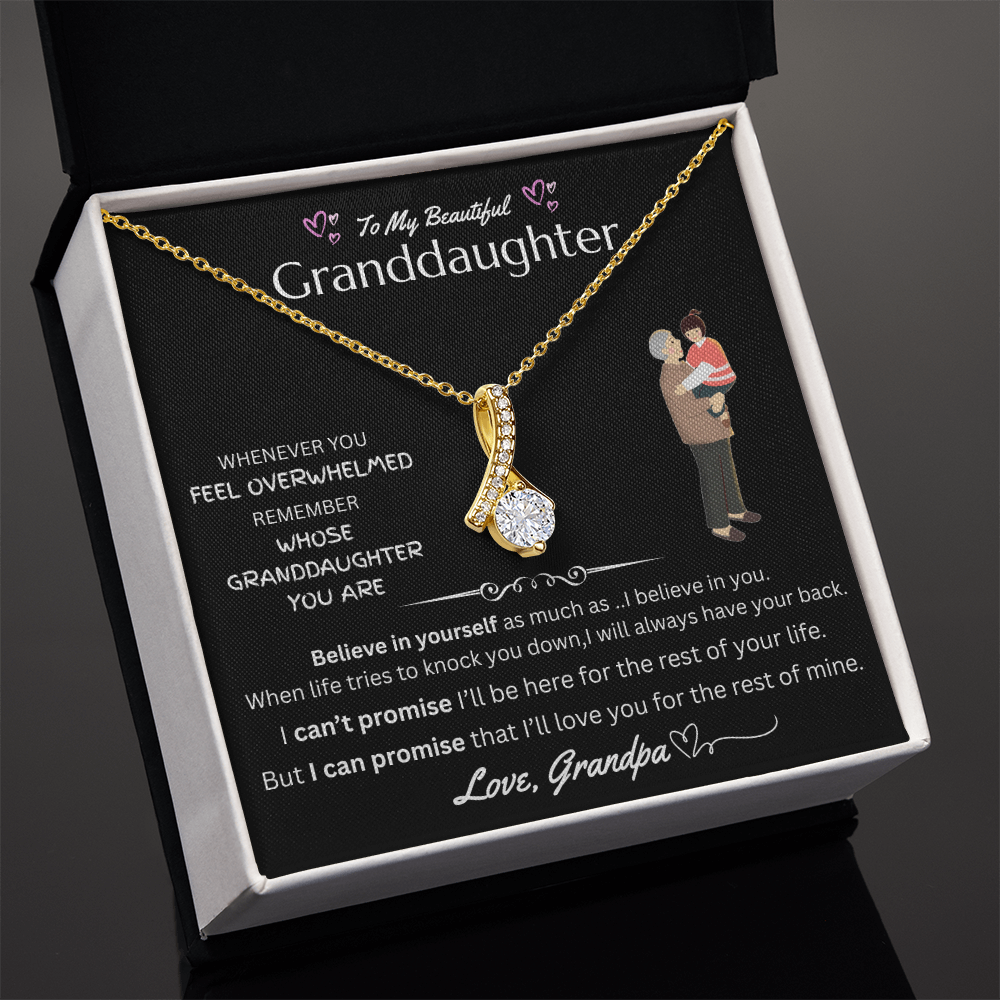 To My Granddaughter - Alluring Beauty Necklace - FG0037