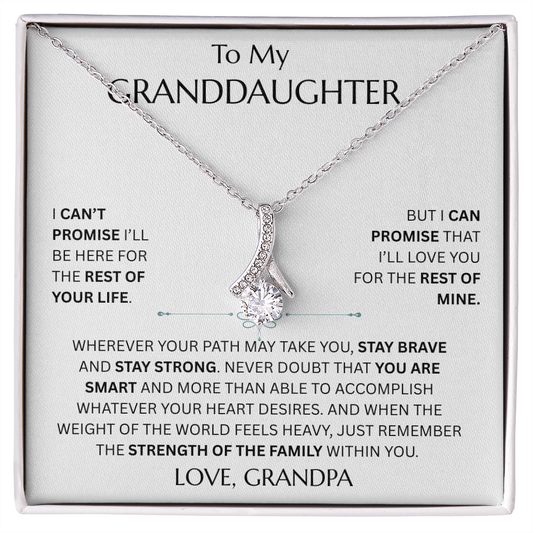 To My Granddaughter - Alluring Beauty Necklace - FG0028