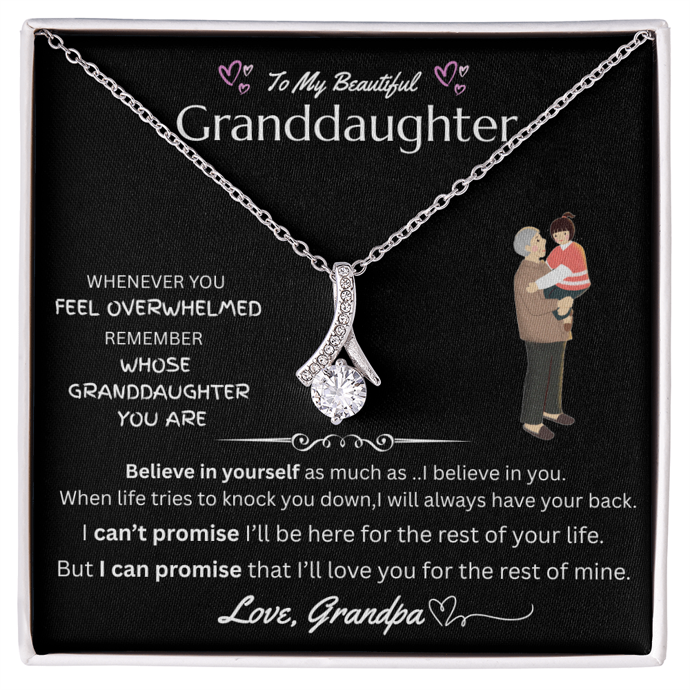 To My Granddaughter - Alluring Beauty Necklace - FG0037