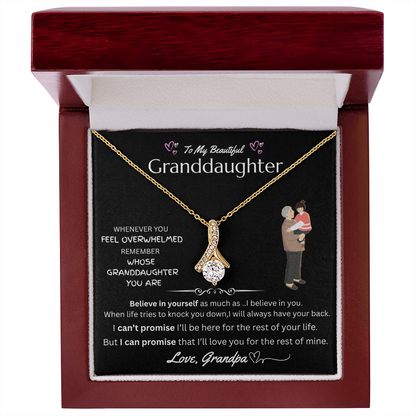 To My Granddaughter - Alluring Beauty Necklace - FG0037
