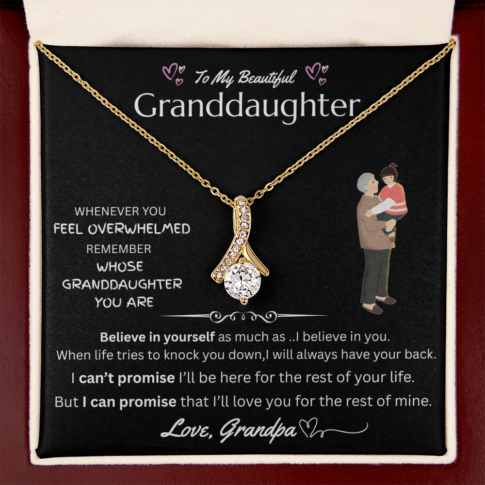 To My Granddaughter - Alluring Beauty Necklace - FG0037