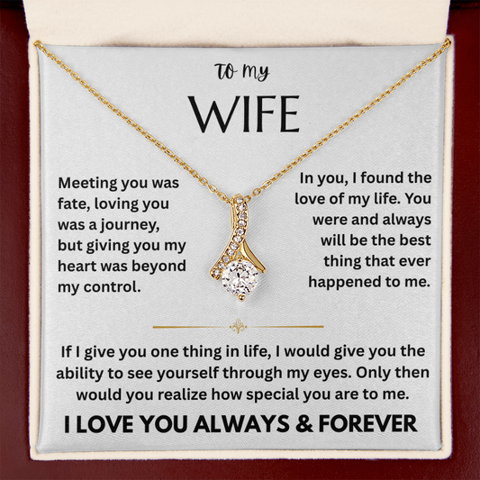 To My Wife - Alluring Beauty Necklace  Gift Set - FG00058