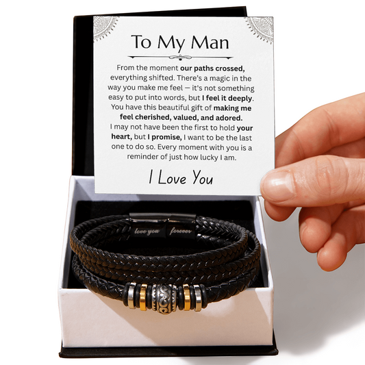 To My Man - Love You Forever Bracelet - FG0018