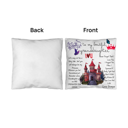 To My Granddaughter Princess I love U Pillow - FG00092