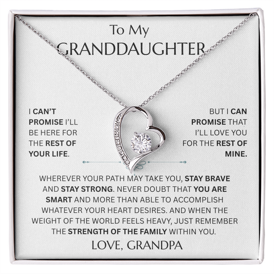 To My Granddaughter - Forever Love Necklace - FG0027