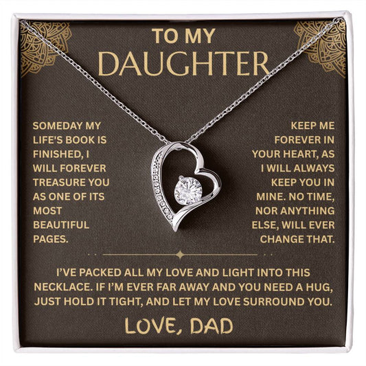 To My Daughter Necklace - Forever Love Gift Set - FG001