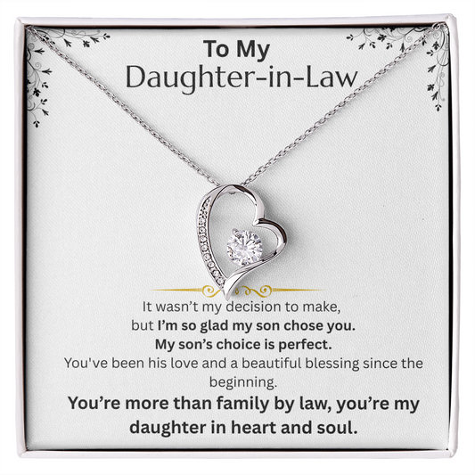 To My Daughter -in-Law - Forever Love Necklace - FG0017