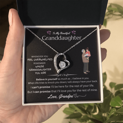 To My Beautiful Granddaughter - Forever Love Necklace - FG0038