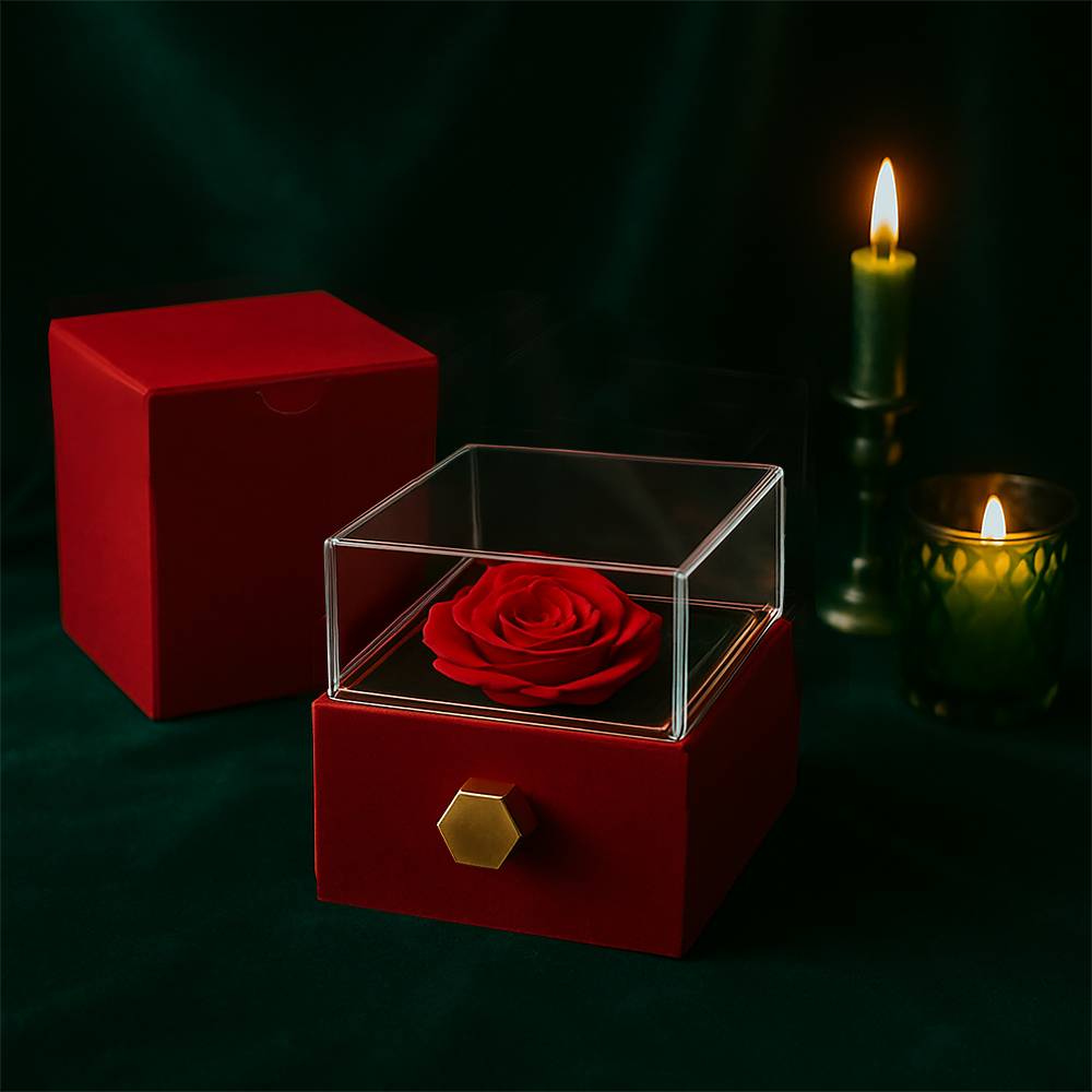 To My Granddaughter - Love Knot w/ Rotating Rose Gift Box - FG00054
