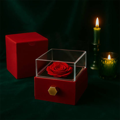 To My Granddaughter - Love Knot w/ Rotating Rose Gift Box - FG00054
