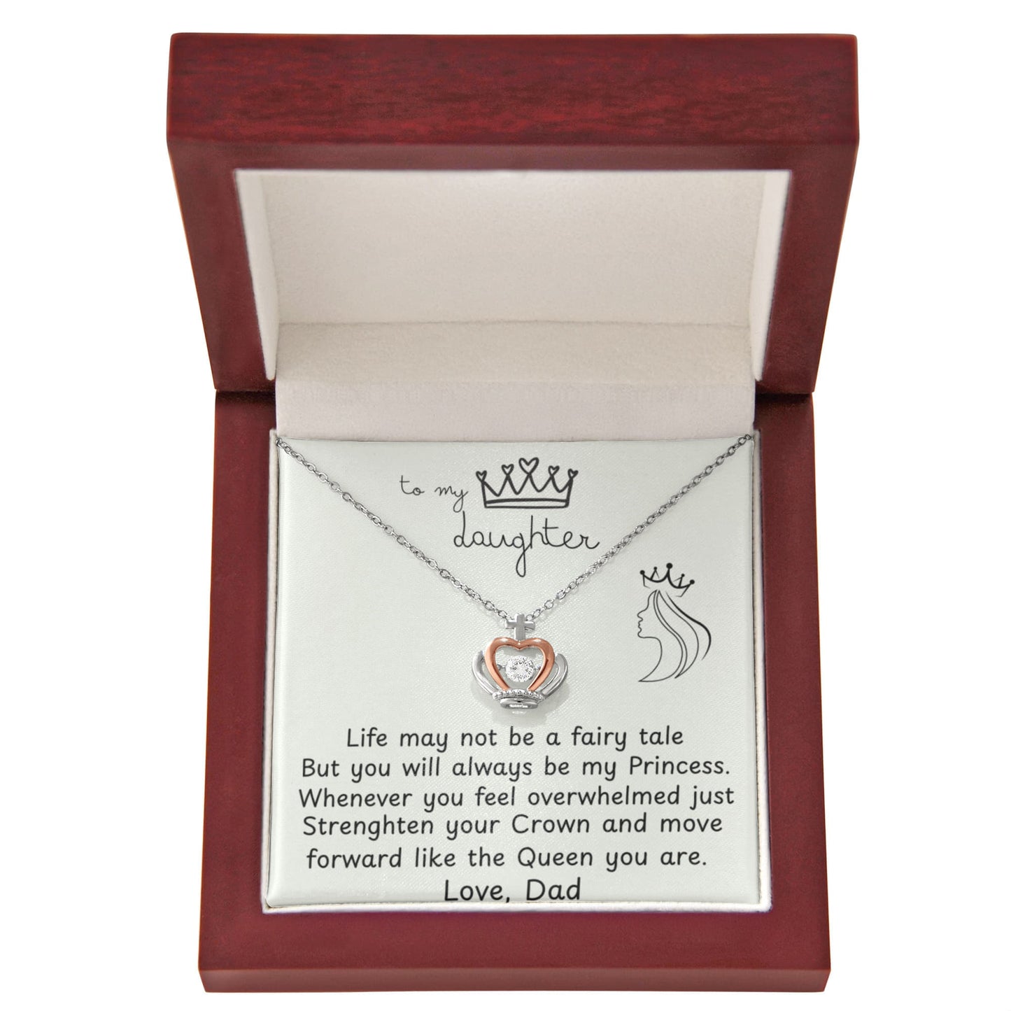 To My Daughter Princess Crown Gift Set - FG00083